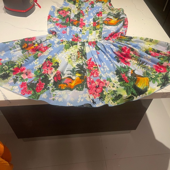 Juicy Couture Tropical Floral Dress – Size 6 – Vintage Y2K Style - Picture 4 of 4